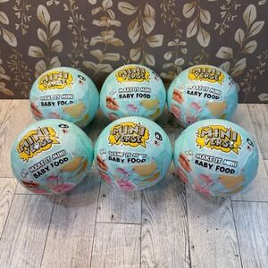 lot of 6 MGA MiniVerse Make It Mini Baby Food Series 1 New Sealed Set blind ball